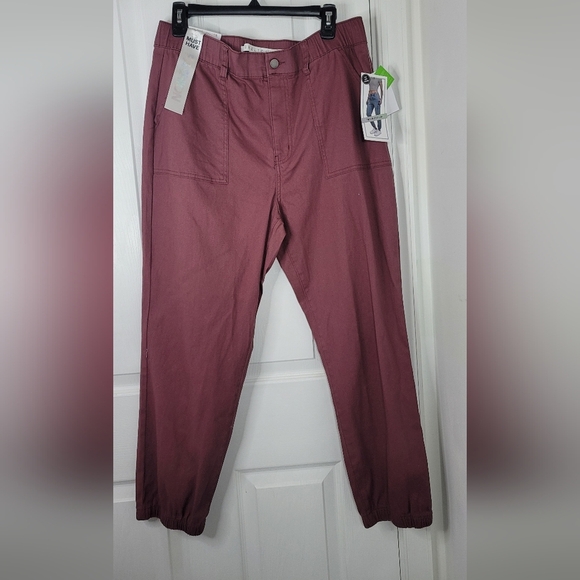 Tinseltown Utility Joggers Pants with Relaxed Fit Juniors size 15 Raspberry - Picture 2 of 5